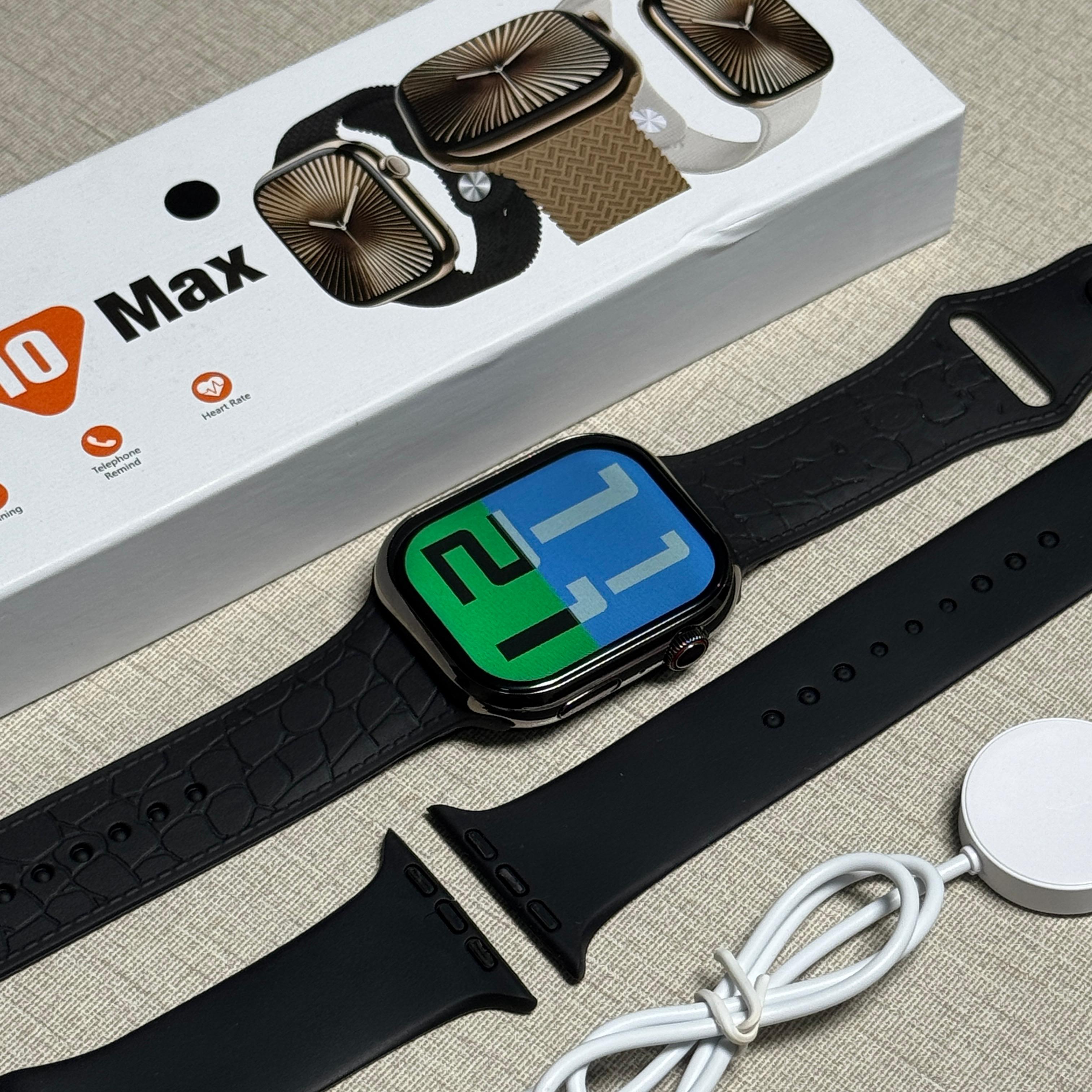 Watch 10 Max - Series 10 Latest Edition Smart Watch (Plus 2 Free Straps)