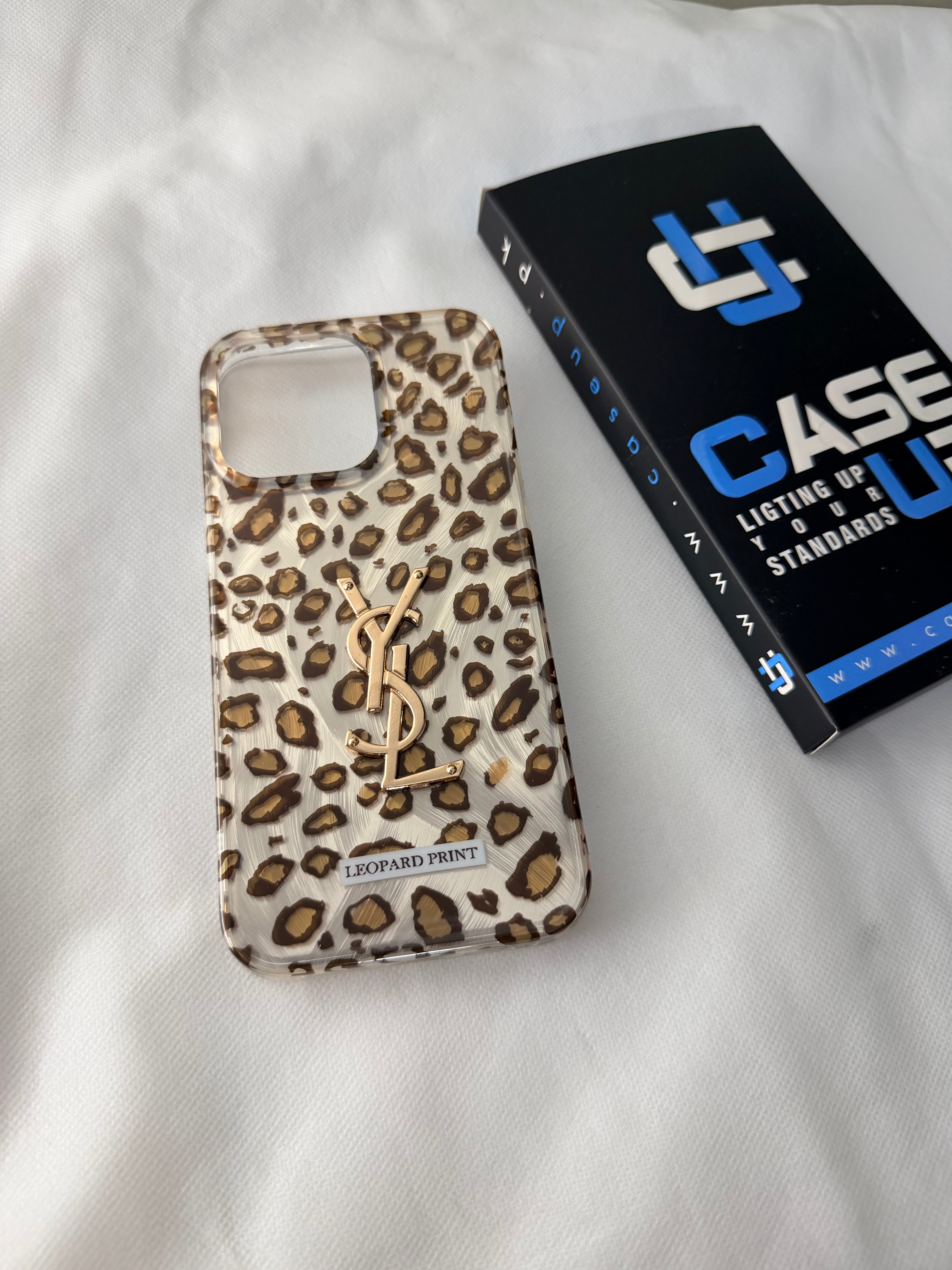 iPhone 15 Pro Max Leapord YSL Branded Case ™️Premium Quality