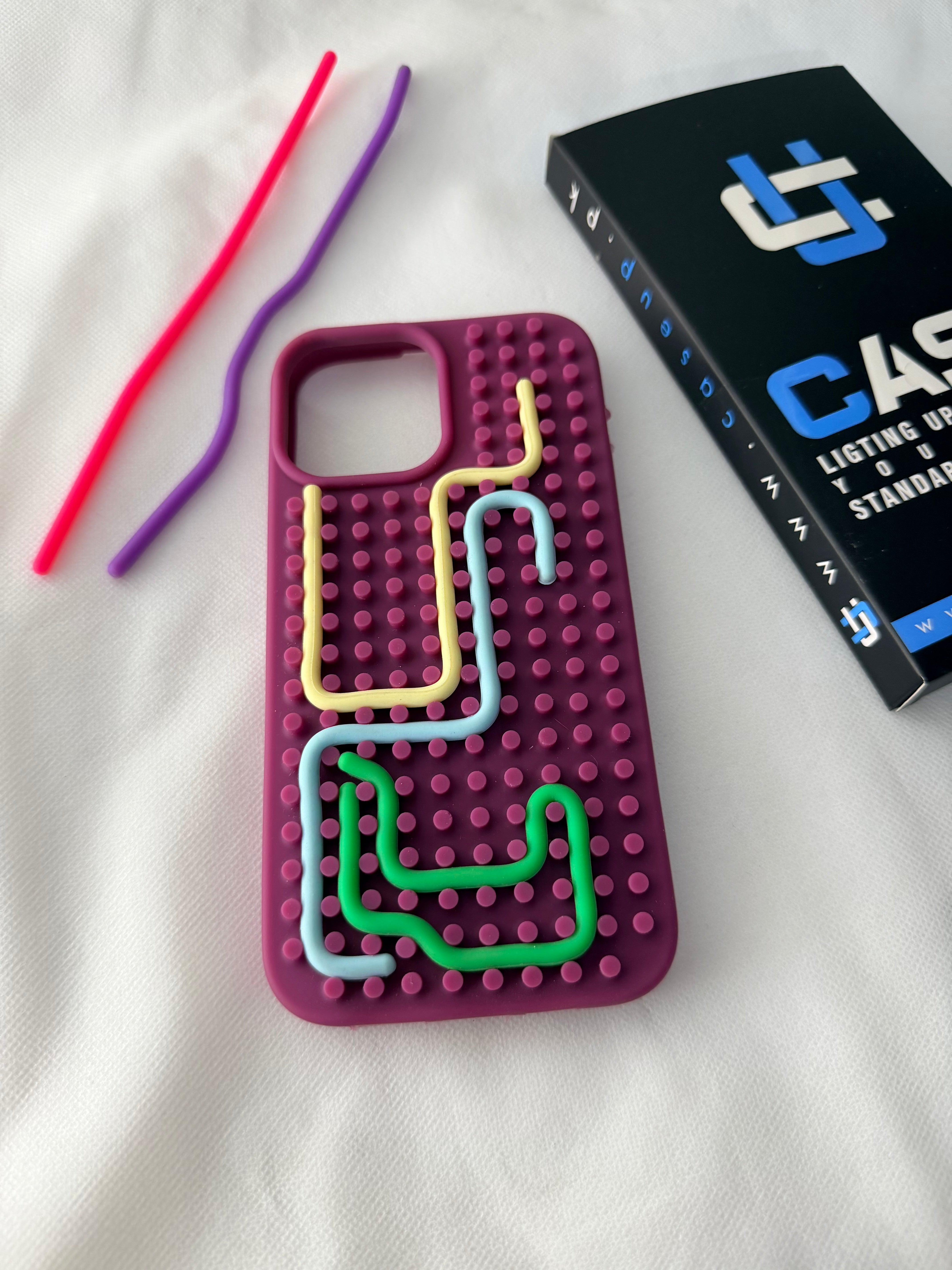 iPhone 12 Pro Max/13 Pro Max/14 Plus/15 Plus Premium Quality New Rope Puzzle Case for iPhone