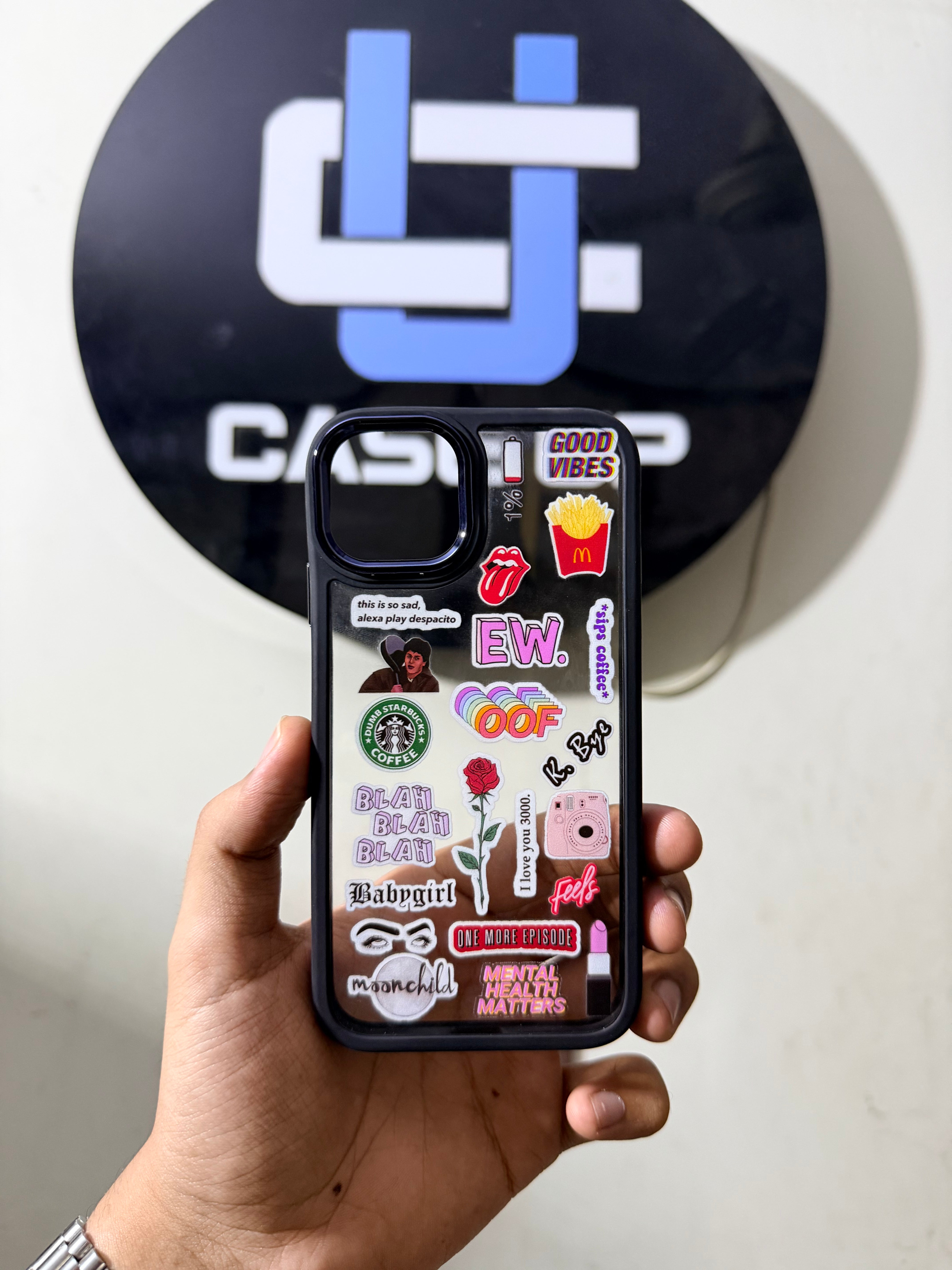 Iphone 11 good vibes acrylic