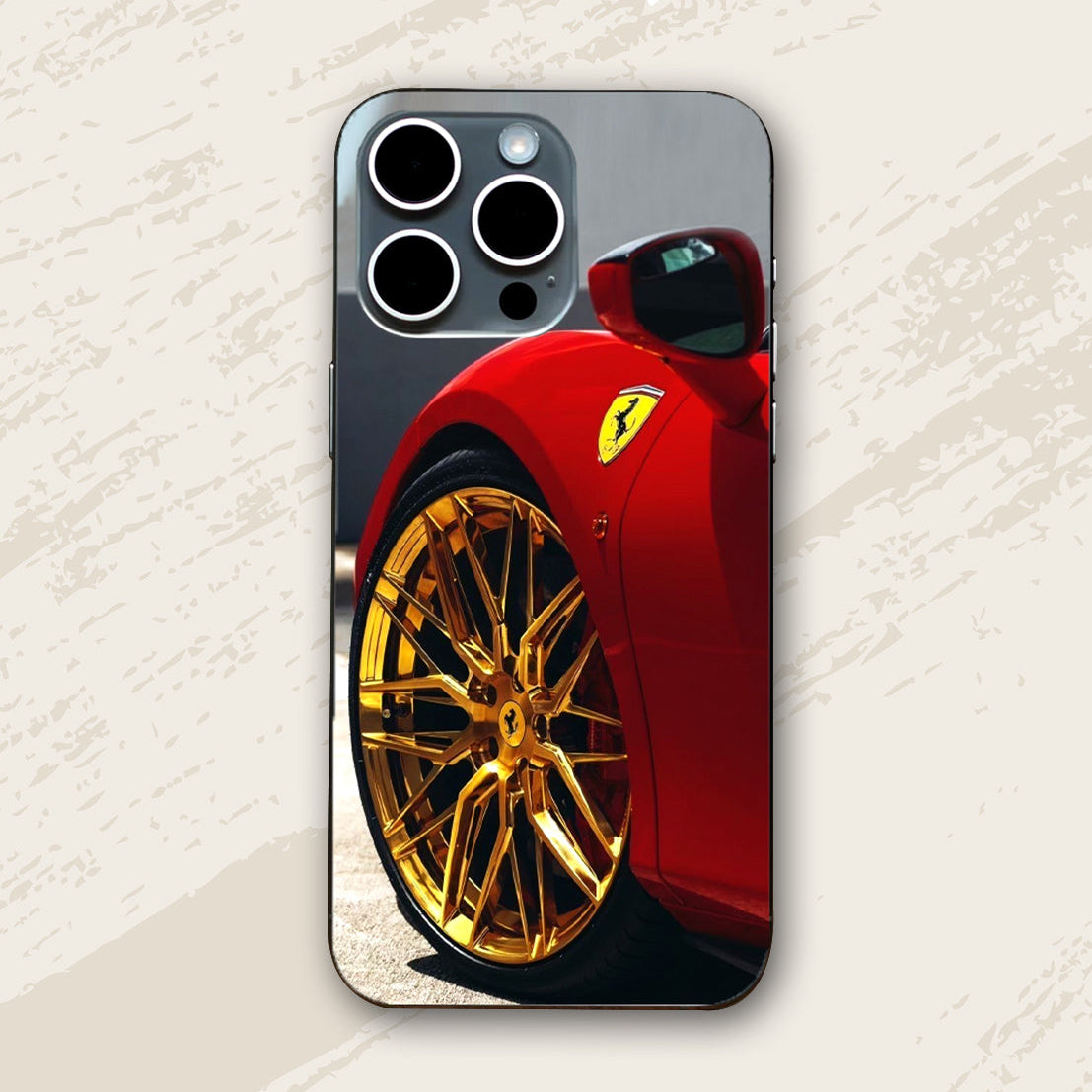 Ferrari Golden Rim 3D Skin