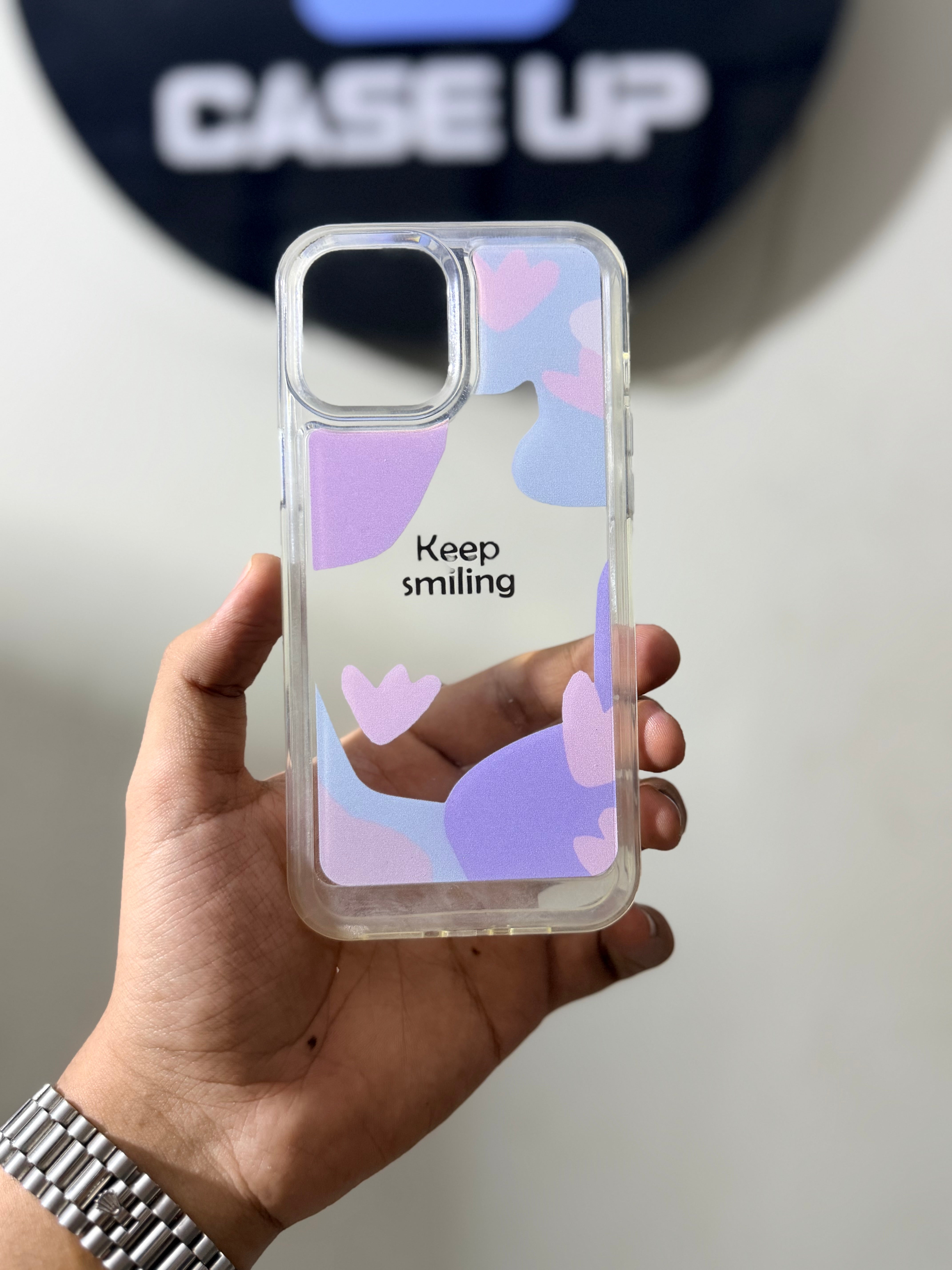 iPhone 12 pro max keep smiling acrylic