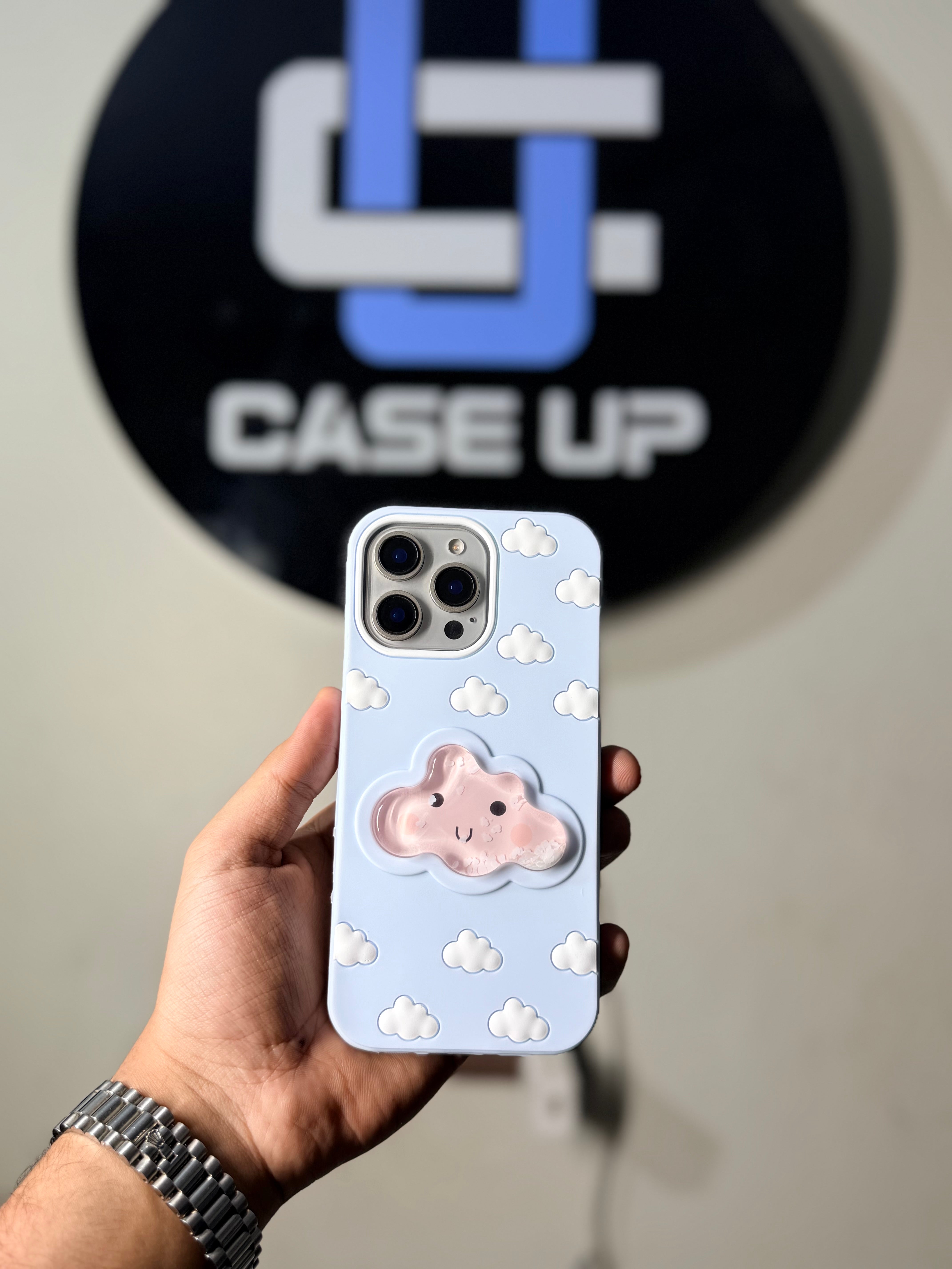 Premium Quality Aqua Floating Adorable 3D Cloud Case