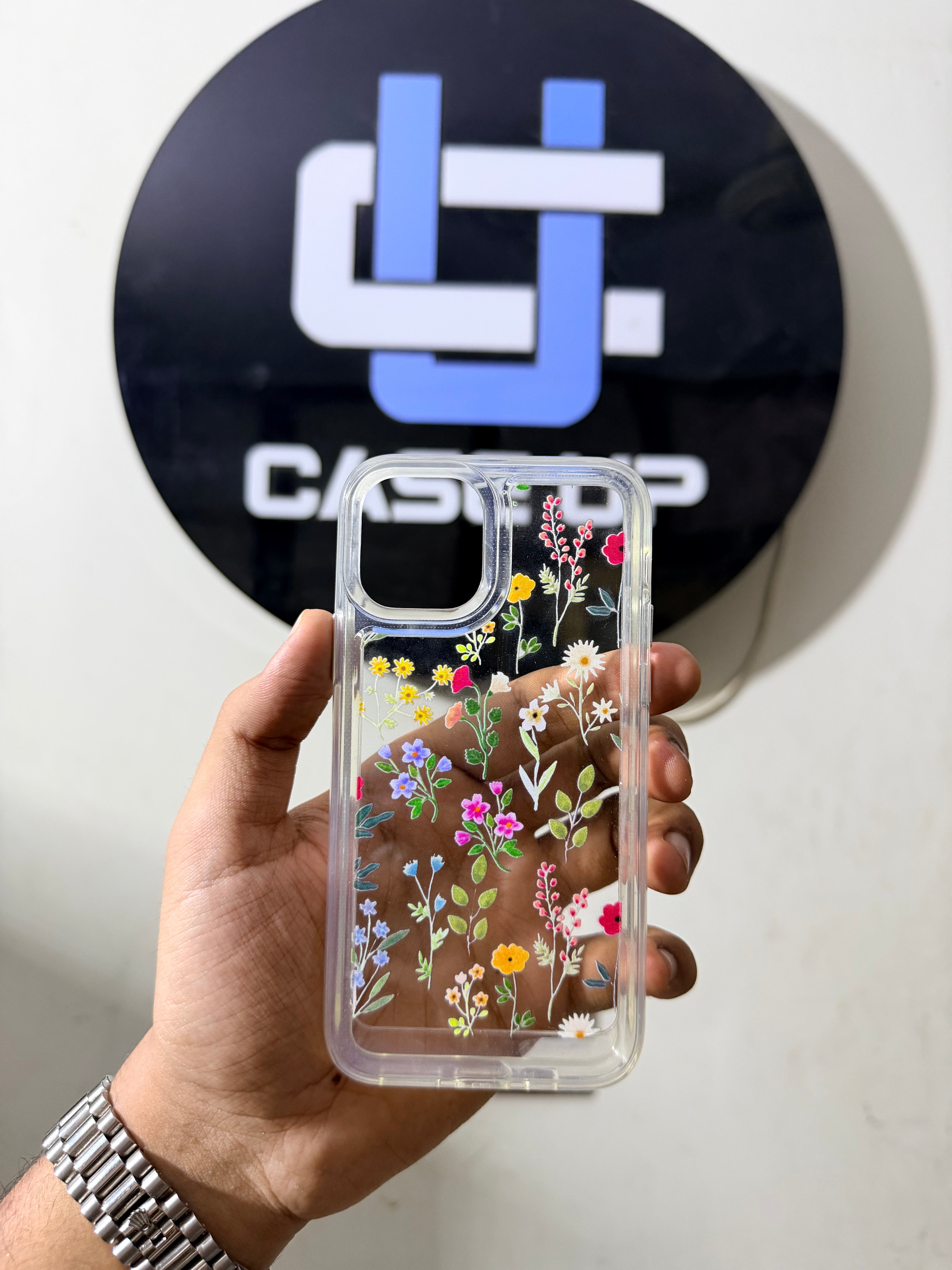 iPhone 11 flowers acrylic