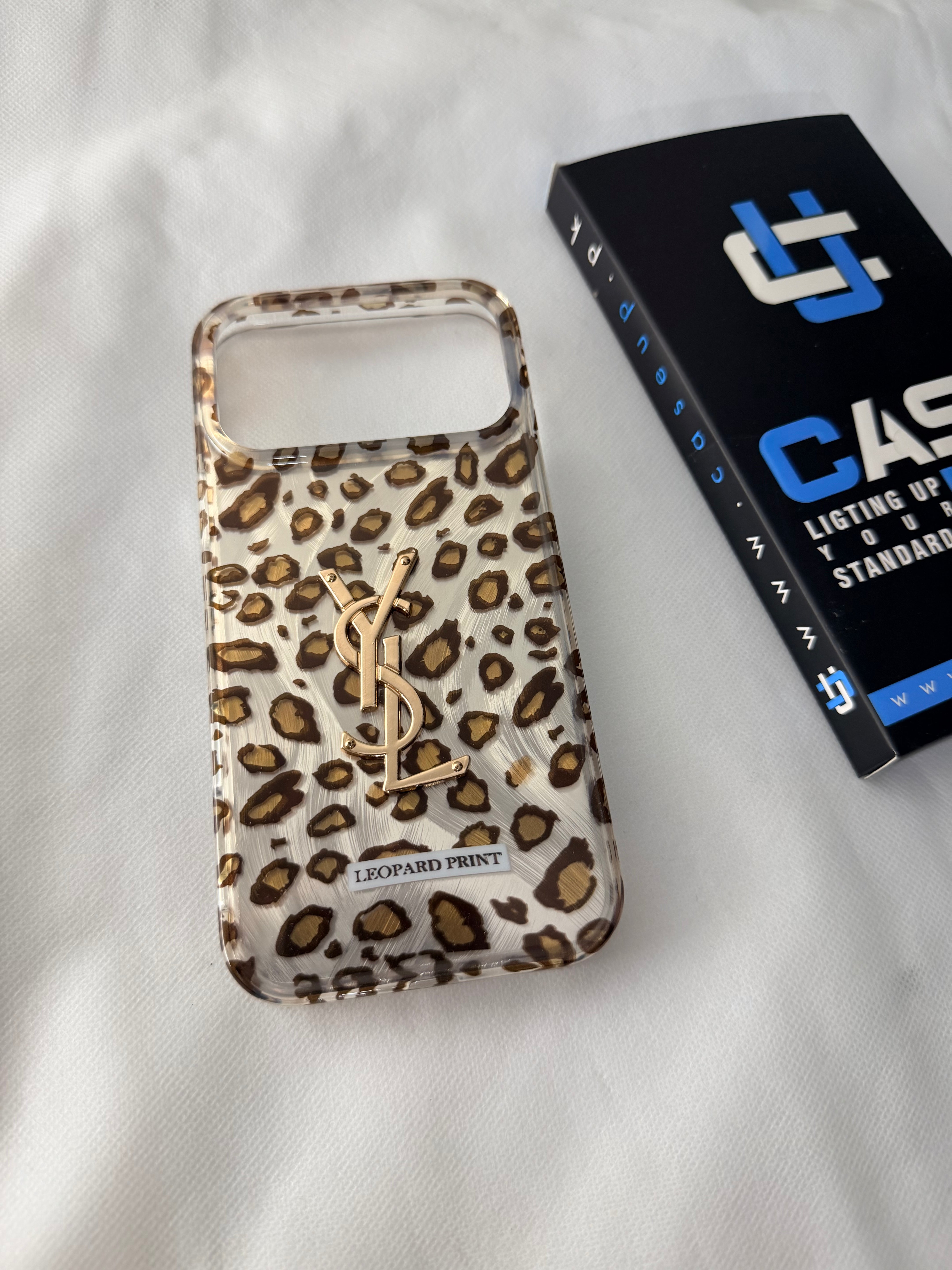 iPhone 17 Pro Max Leapord YSL Branded Case ™️Premium Quality