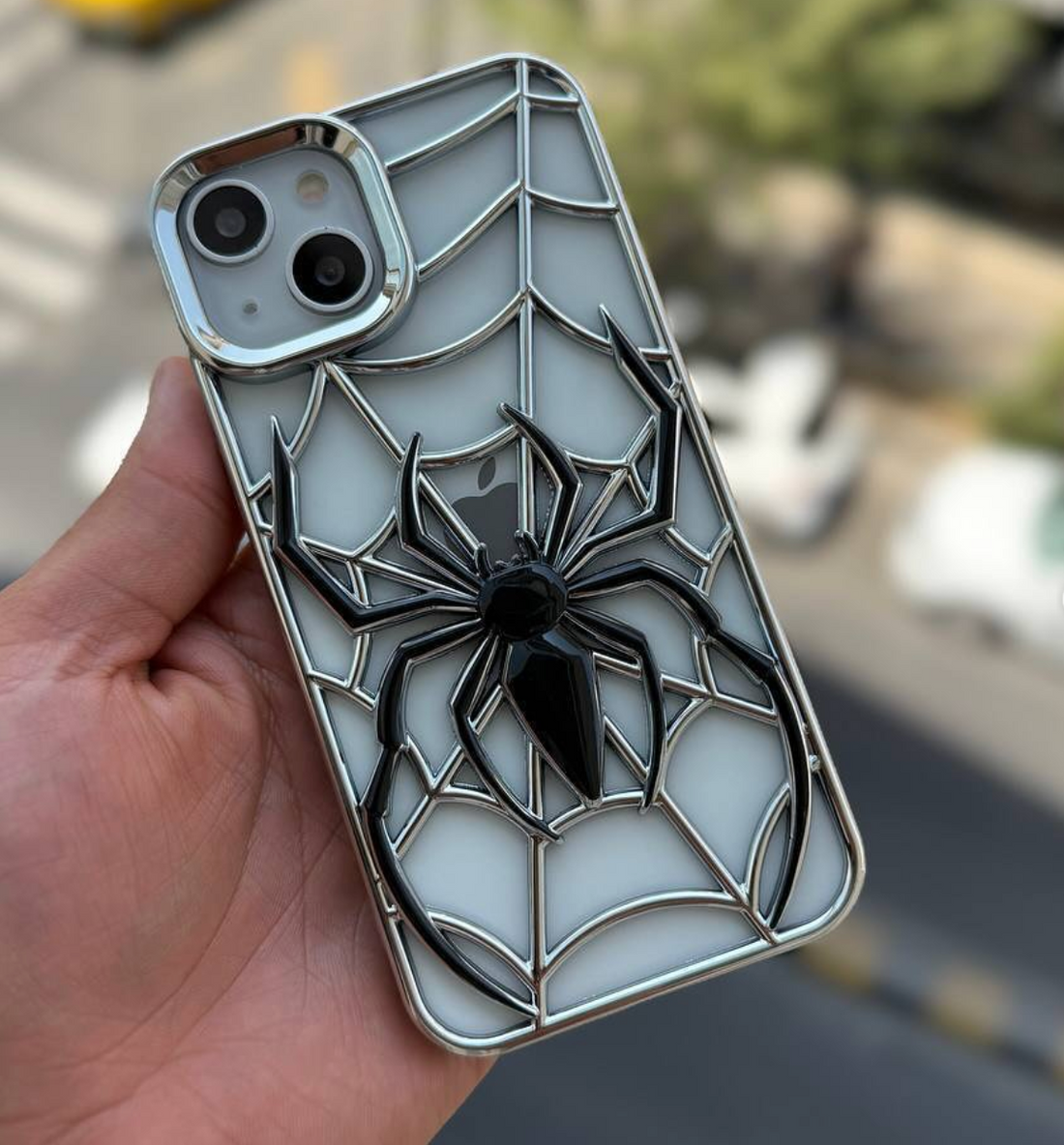 Spider Themed Two Tone Electroplated Premium 3D Case