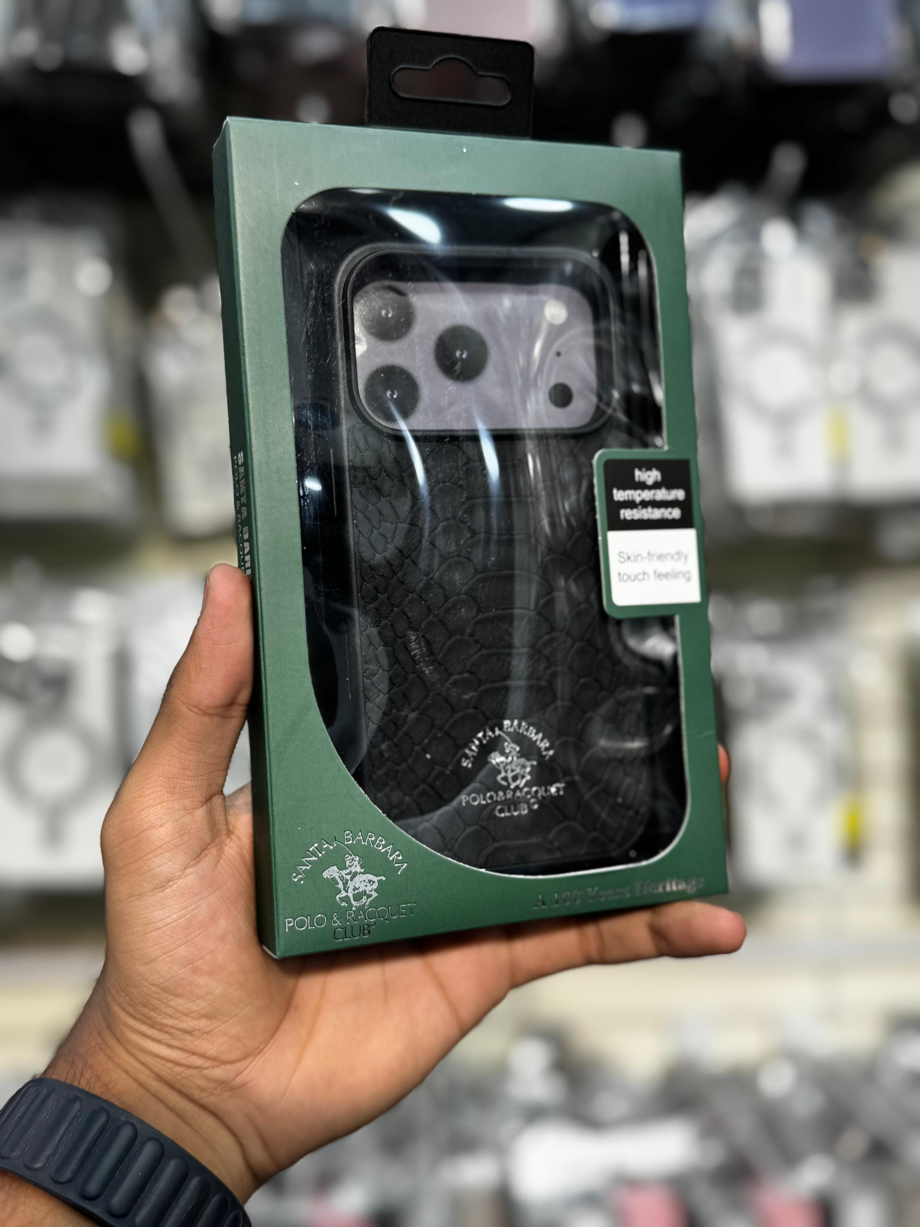 Polo Crocodile Leather Case With Box Packing Premium Quality🐊