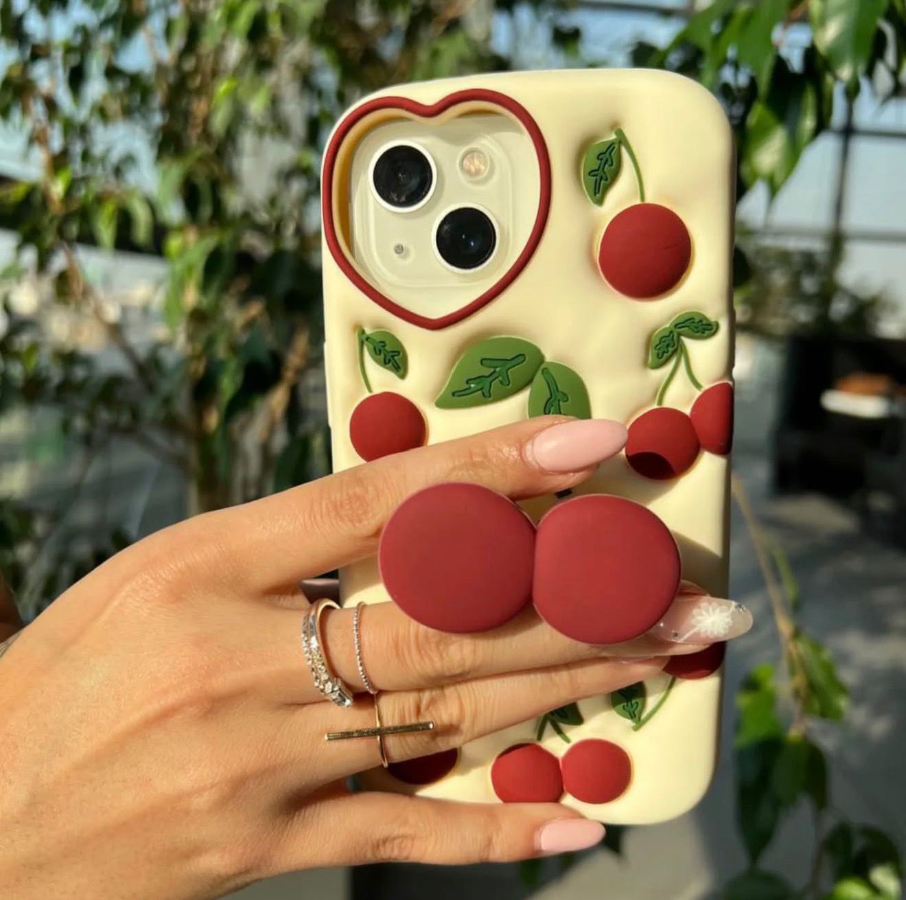 New Cherry Pop Case With Stand Premium Quality
