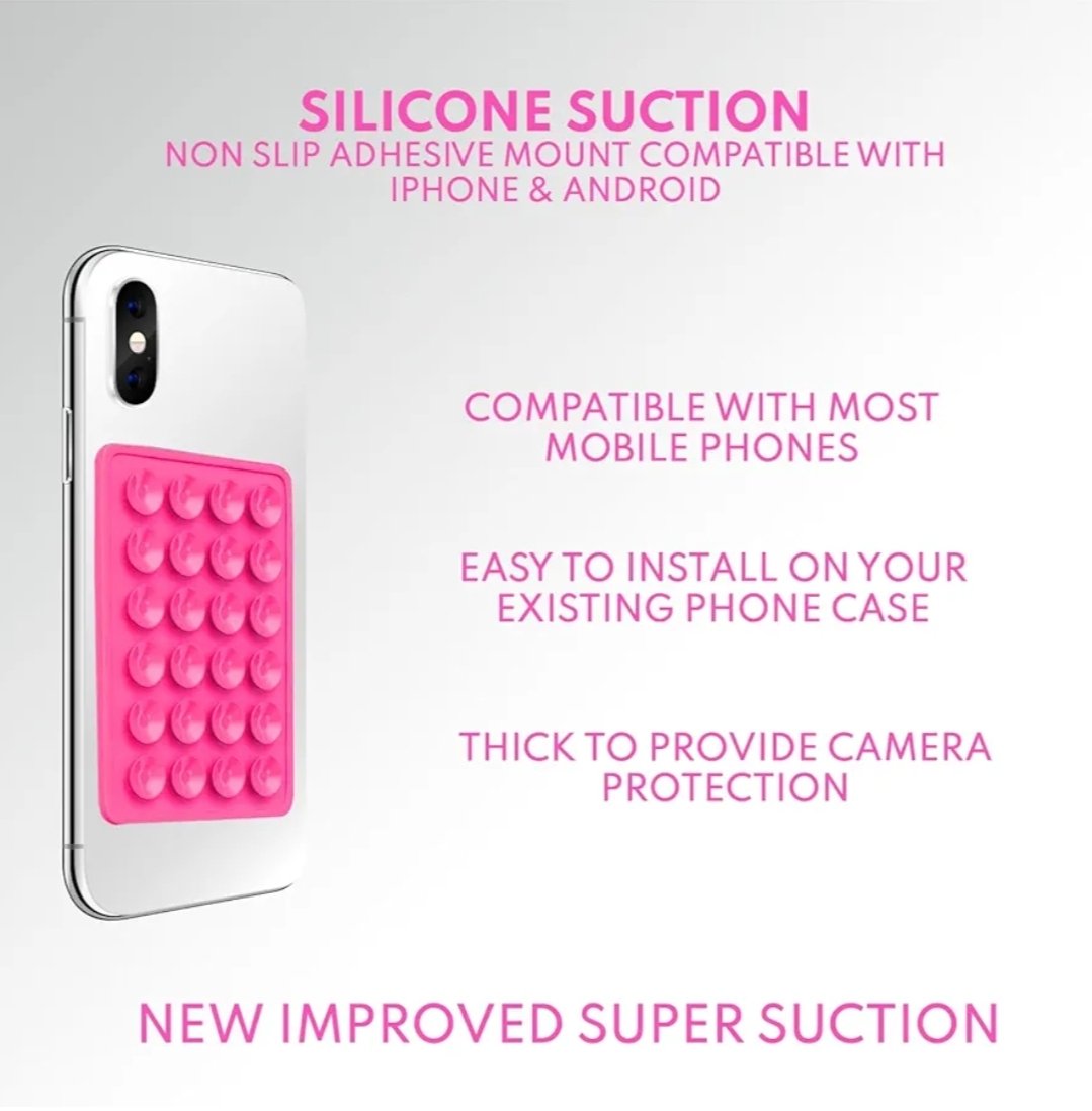 Sticky Silicone Suction Phone Case Mount