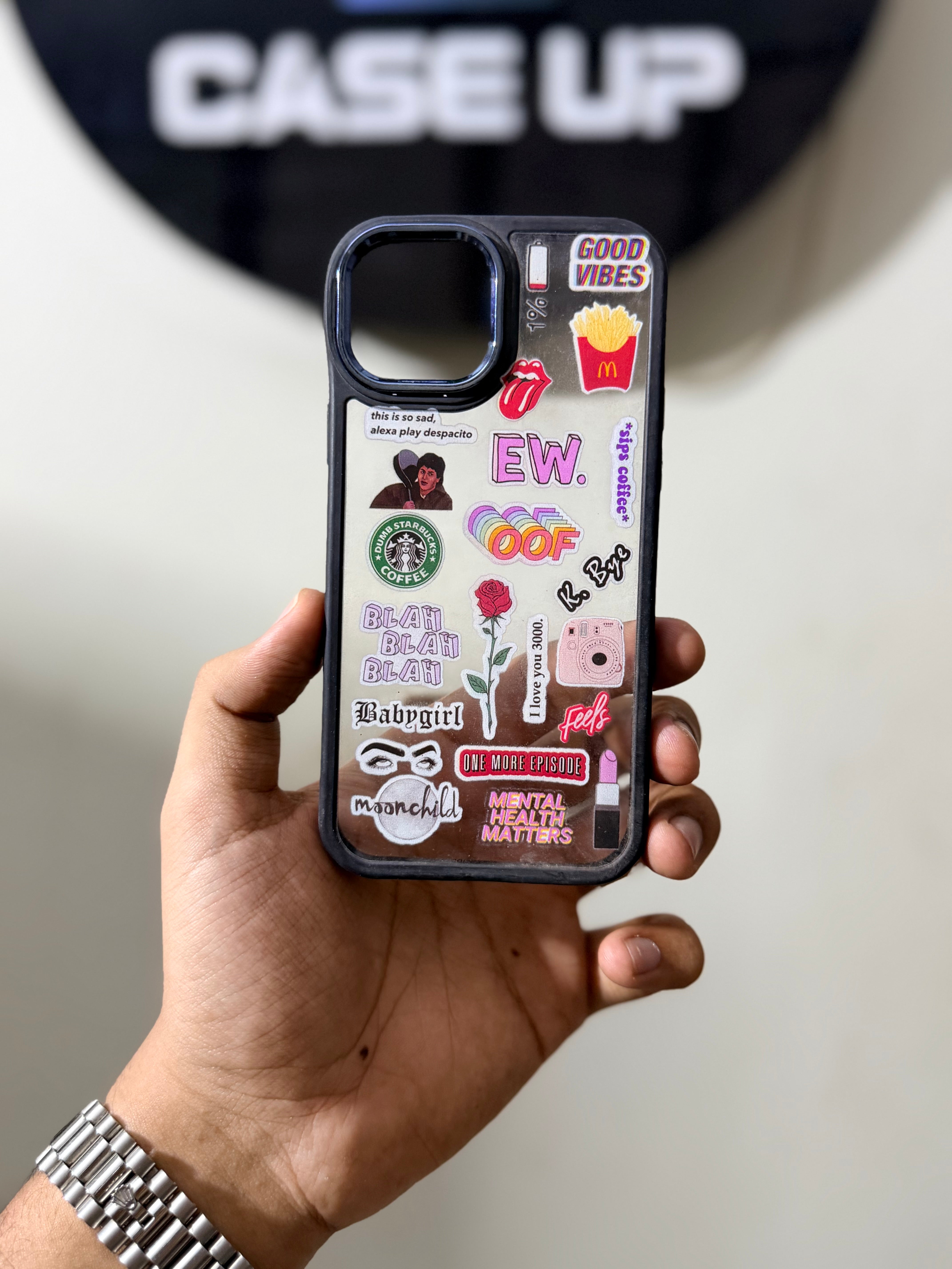 iPhone 12/12 pro good vibes acrylic