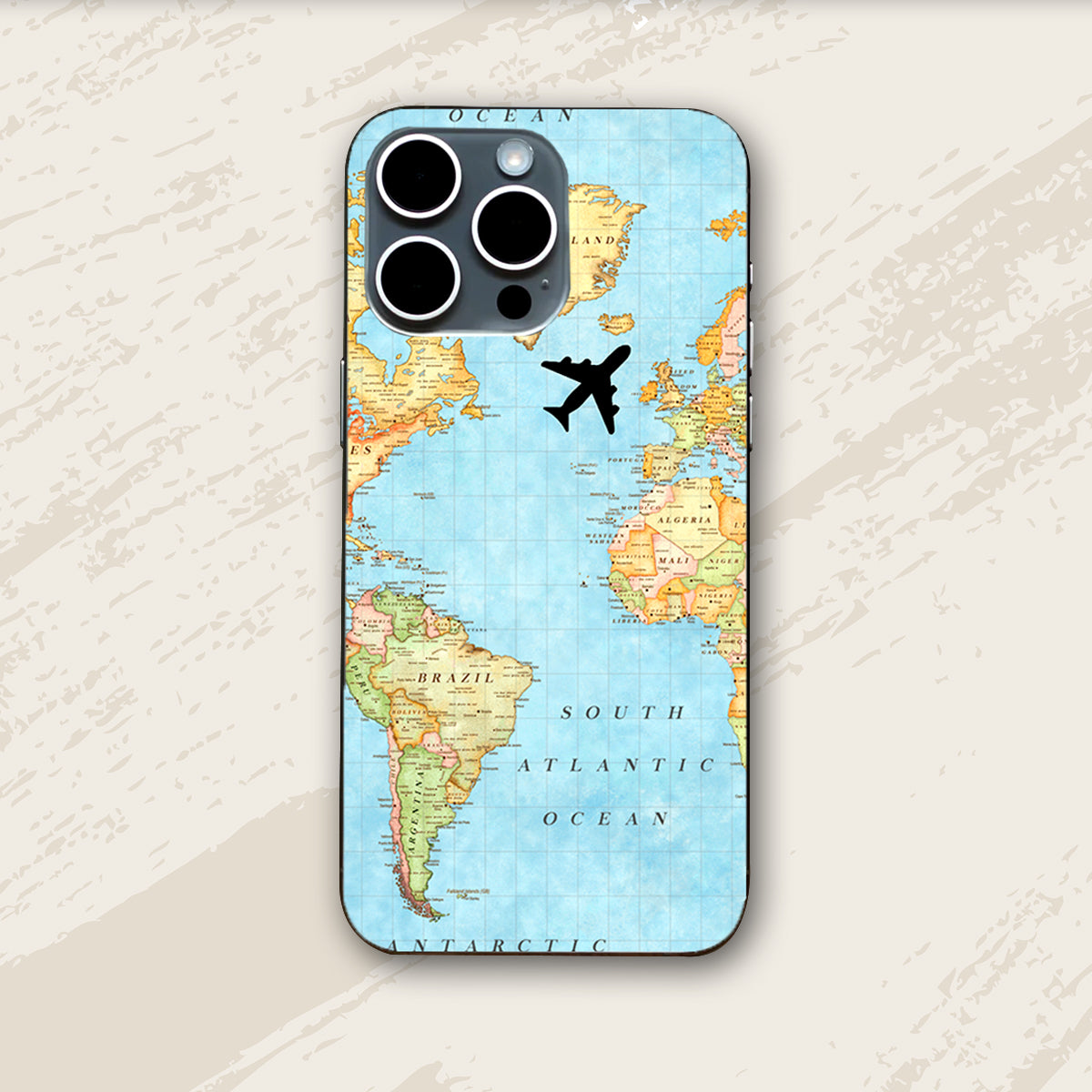 World Map Colorful 3D Skin