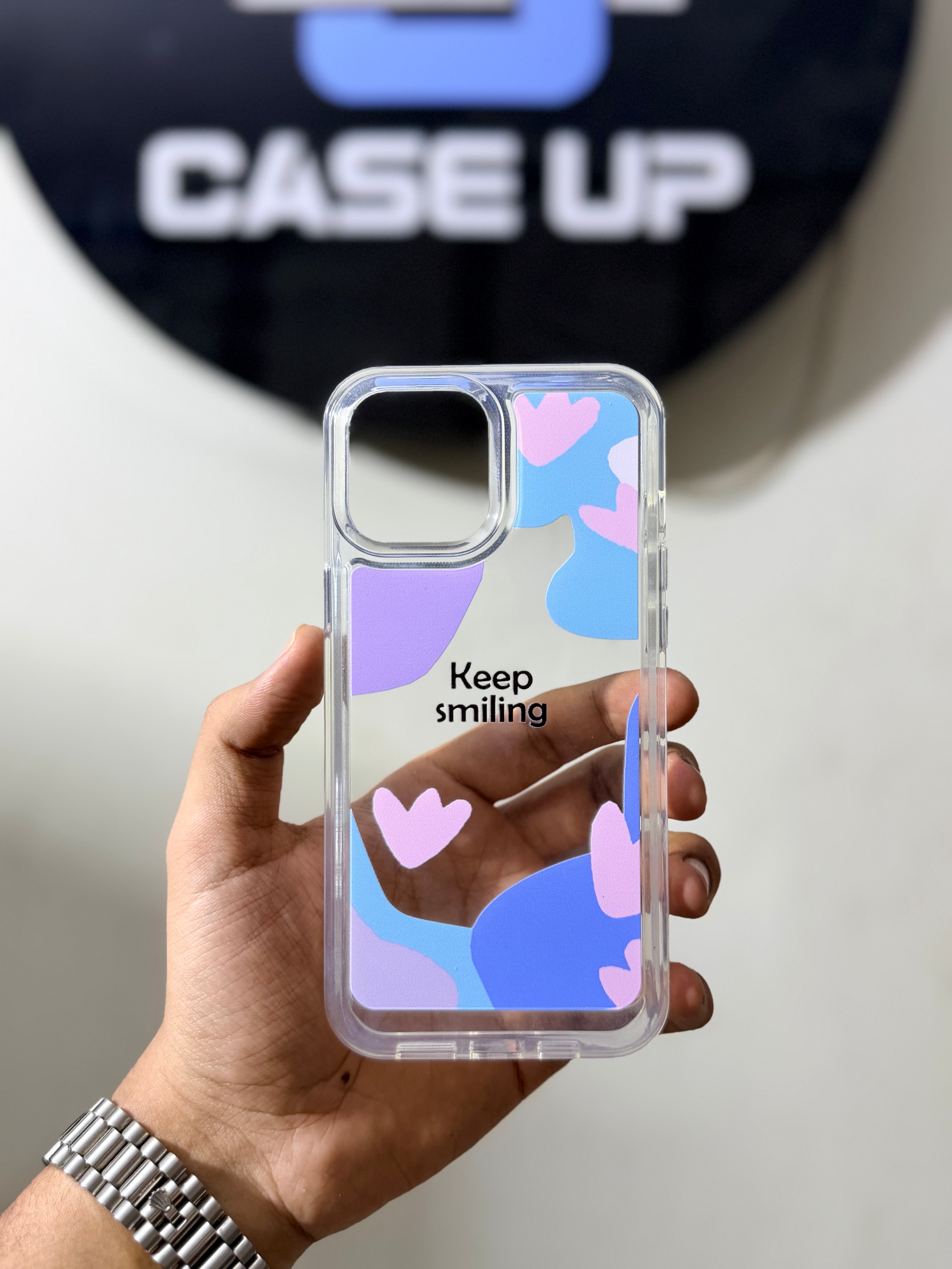 iPhone 12 pro max keep smiling acrylic