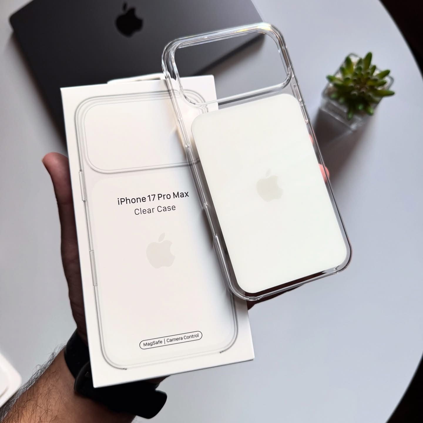 White IC Case with Action Button Protection & with Animation Premium Quality
